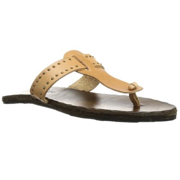 Goodyear Leather Chic Studded Thong Sandals - Picture 2 of 5